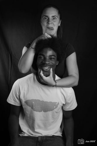 Portrait N&B Louane & Yven