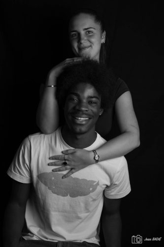 Portrait N&B Louane & Yven