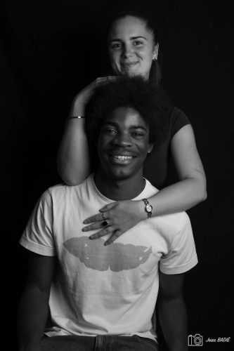 Portrait N&B Louane & Yven