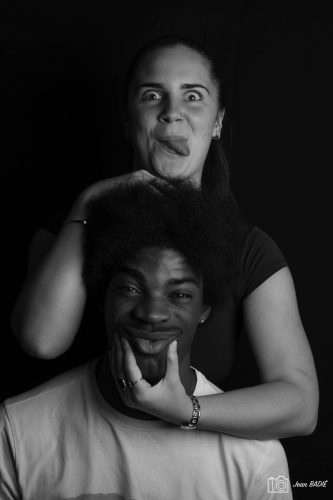 Portrait N&B Louane & Yven