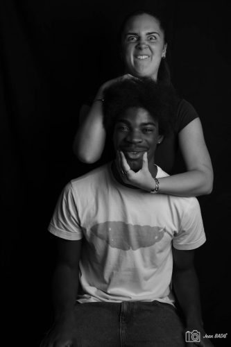 Portrait N&B Louane & Yven