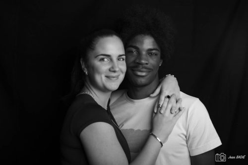 Portrait N&B Louane & Yven