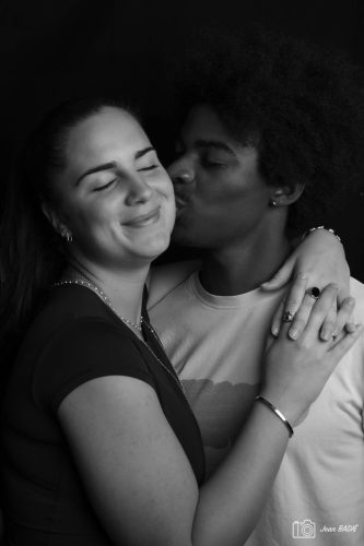 Portrait N&B Louane & Yven