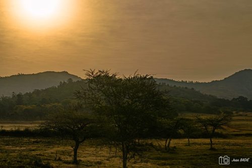 Afrique du Sud, le soleil se couche.